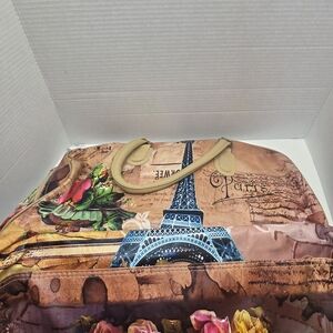 Paris Themed Tote Bag with Eiffel Tower Design